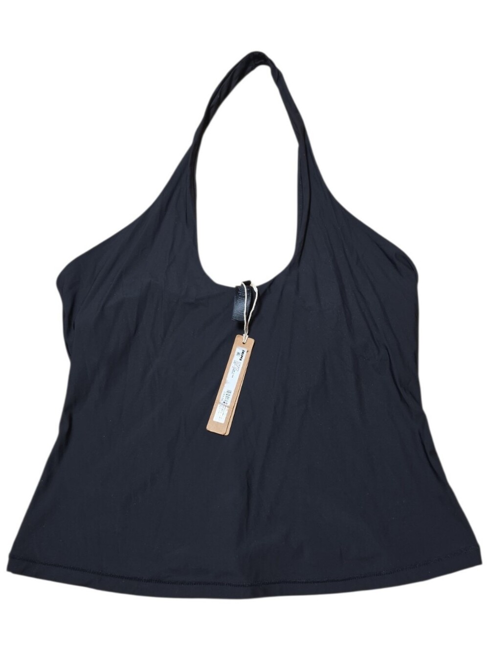 NWT $64 SKIMS Cling Matte Halter Top Medium Obsidian - Picture 4 of 5